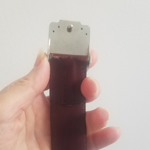 Vintage Cartier Belt Buckle With Its Original Cartier Mahogany Leather Strap - Picture 13 of 13